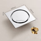 Modern shower drain detailed product view detail view