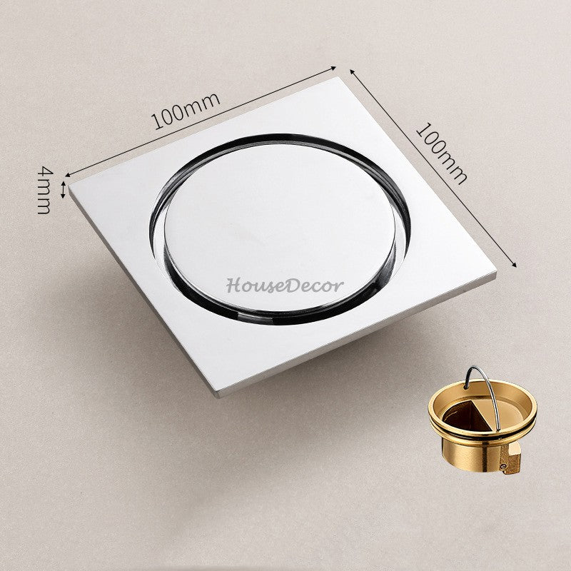Modern shower drain detailed product view detail view