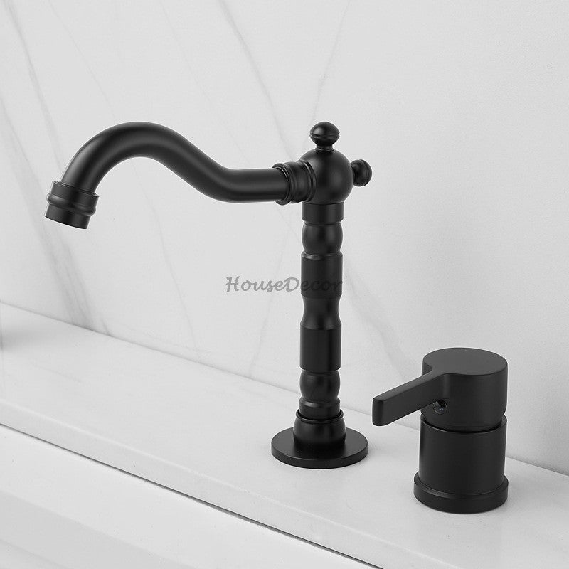 Gold bath shower mixer tap deck mounted design additional view