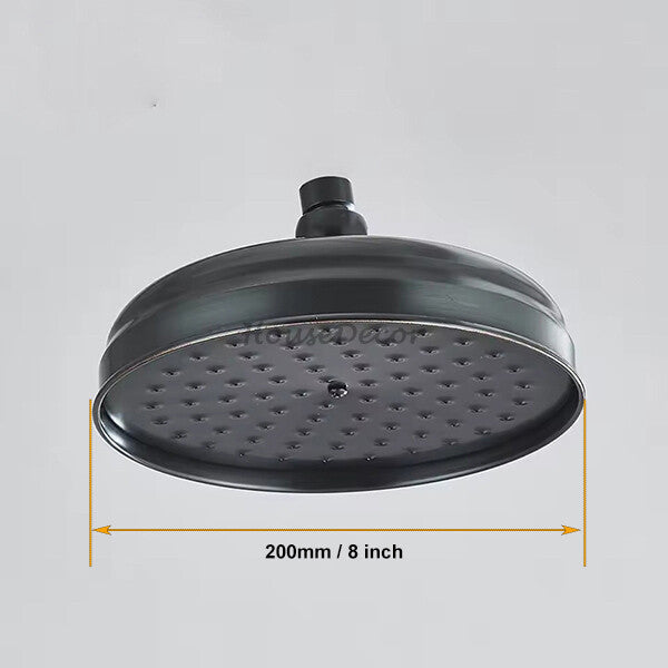 Antique Brass shower head detailed product view additional view