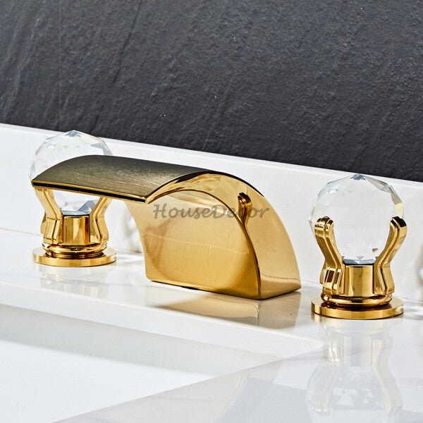 Modern bath shower mixer tap waterfall spout additional view