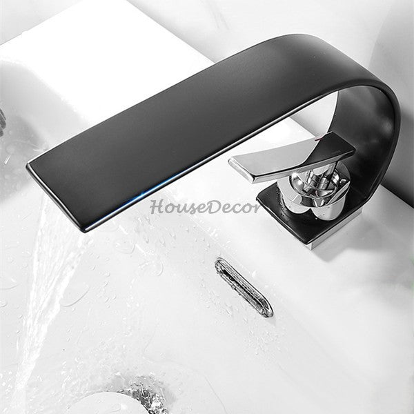 Brass bath shower mixer tap waterfall spout additional view