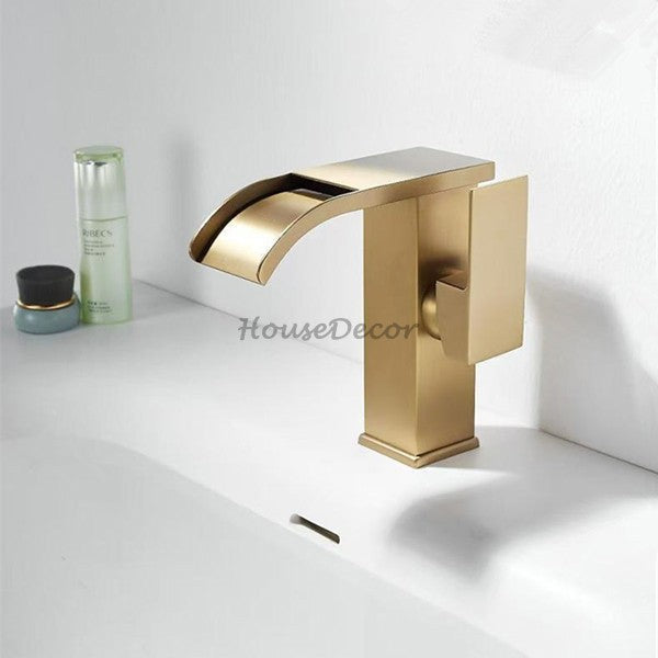 Brass bath shower mixer tap waterfall spout additional view