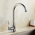 Modern Ceramic kitchen sink mixer tap swivel spout main view