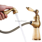 Modern bath shower mixer tap pull out spray main view