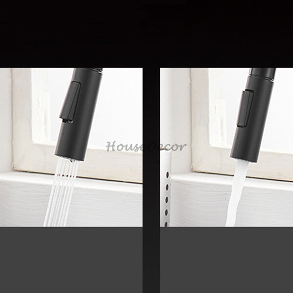 Modern kitchen sink mixer tap pull out spray additional view