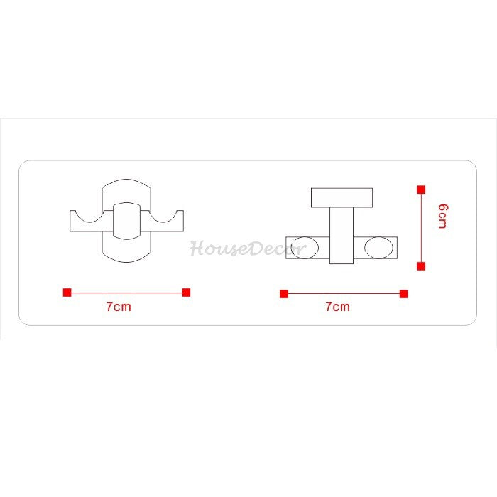 Modern robe hook detailed product view additional view