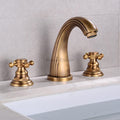 Modern bath shower mixer tap dual handle control main view
