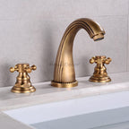 Modern bath shower mixer tap dual handle control main view