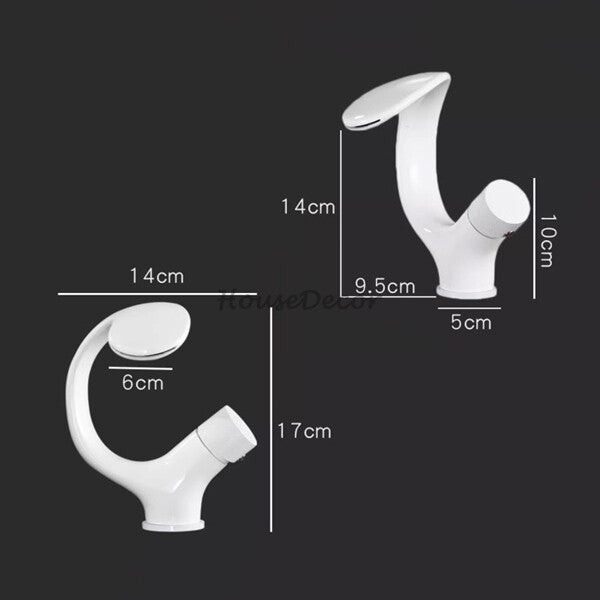 Modern bathroom basin mixer tap waterfall spout additional view