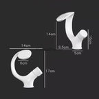 Modern bathroom basin mixer tap waterfall spout additional view