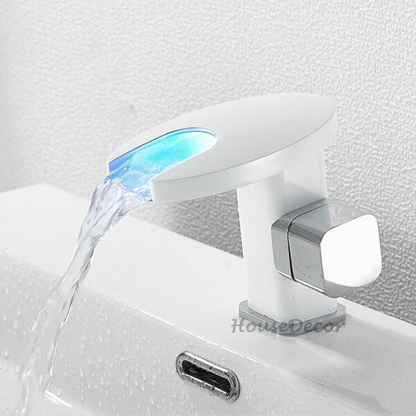 Modern bath shower mixer tap waterfall spout additional view