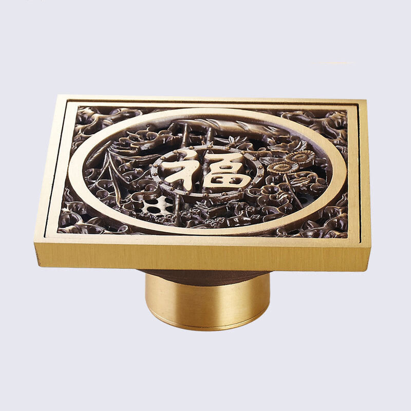 Bronze shower drain detailed product view additional view