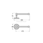 Antique Brass toilet paper holder detailed product view additional view