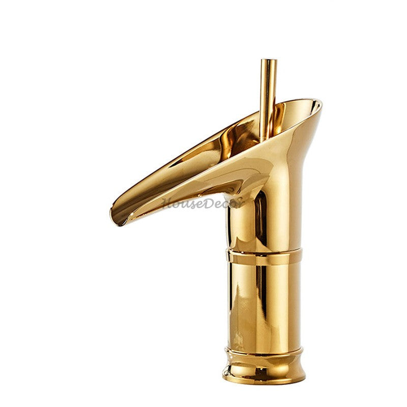 Antique Brass bath shower mixer tap waterfall spout additional view