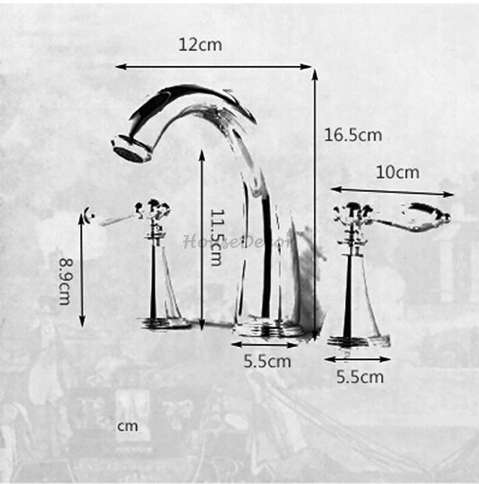 Modern Ceramic bath shower mixer tap detailed product view additional view
