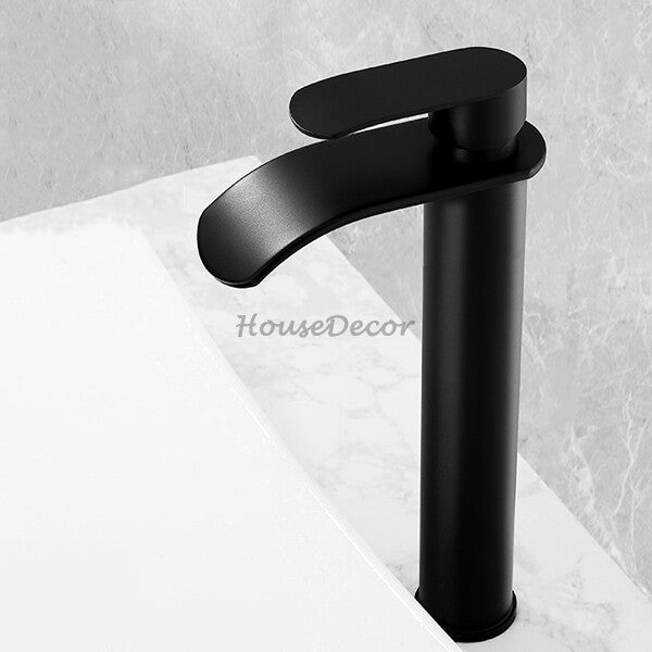 Modern bath shower mixer tap waterfall spout additional view