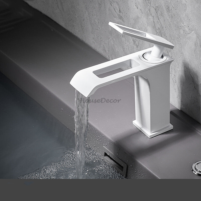 Modern bath shower mixer tap waterfall spout additional view