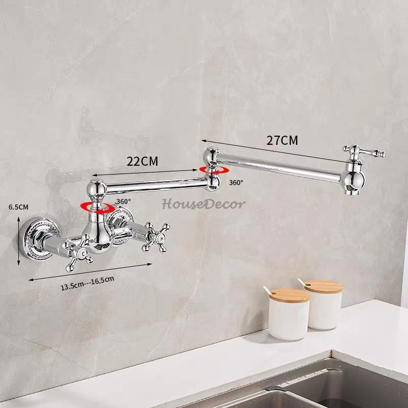 Brass kitchen sink mixer tap swivel spout detail view