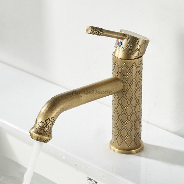 Bronze bath shower mixer tap swivel spout detail view