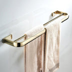 Gold towel rack wall mounted design main view