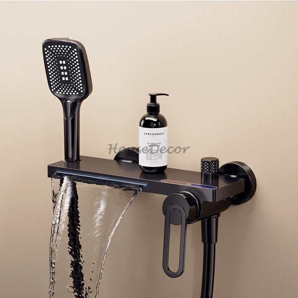 Brass bath shower mixer tap waterfall spout additional view