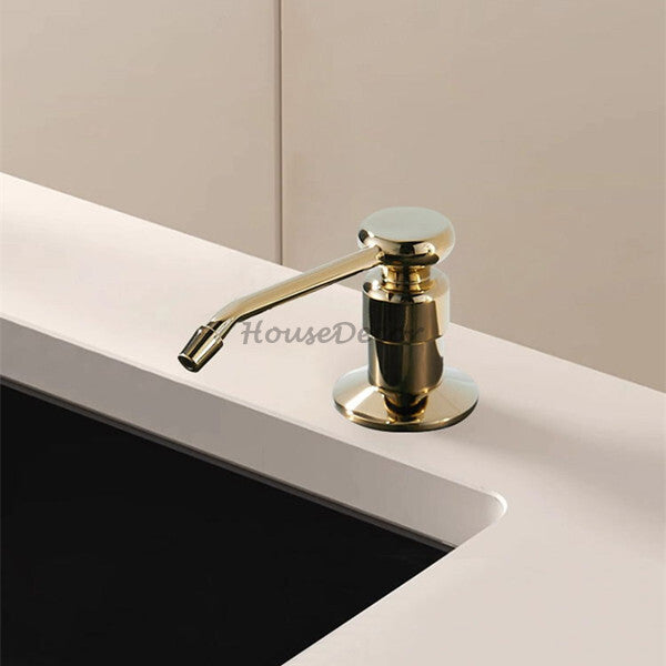 Brass kitchen sink mixer tap detailed product view main view