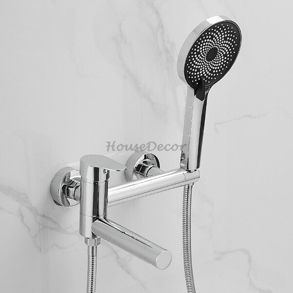 Modern bath shower mixer tap swivel spout additional view