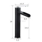 Modern bath shower mixer tap waterfall spout additional view