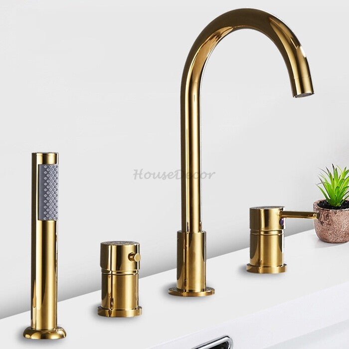 Modern bath shower mixer tap handheld shower set additional view