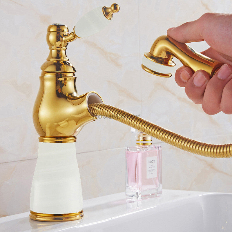 Modern bath shower mixer tap pull out spray additional view