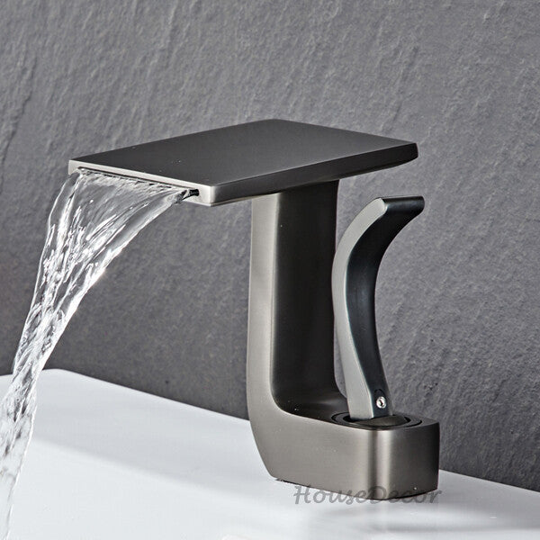 Modern bath shower mixer tap waterfall spout additional view