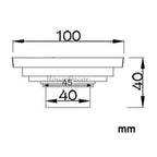 Modern shower drain detailed product view detail view