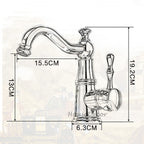 Gold bath shower mixer tap swivel spout detail view