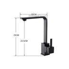 Modern kitchen sink mixer tap swivel spout additional view