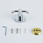 Polished Chrome robe hook wall mounted design detail view