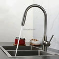 Modern kitchen sink mixer tap pull out spray additional view