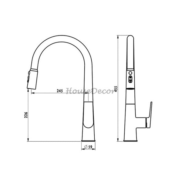 Modern kitchen sink mixer tap pull out spray additional view