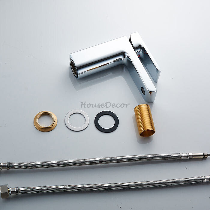 Modern bath shower mixer tap deck mounted design detail view