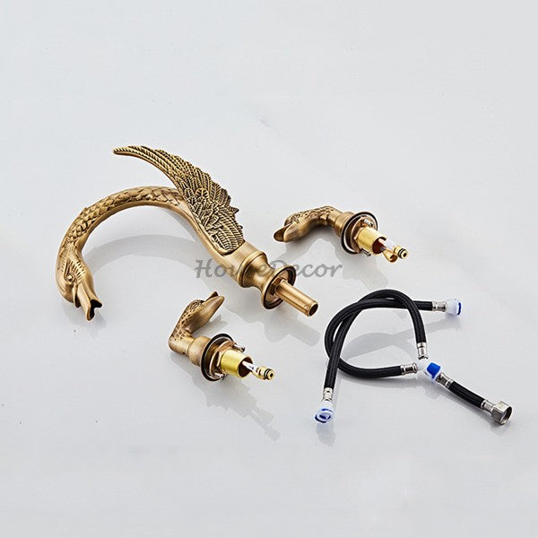 Modern bath shower mixer tap 3 hole installation additional view