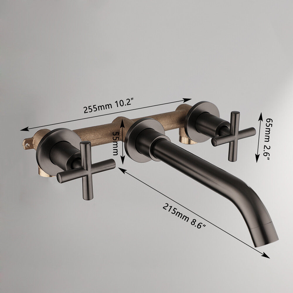 Brass bath shower mixer tap wall mounted design additional view