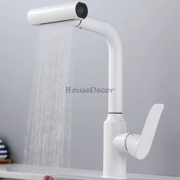Modern kitchen sink mixer tap swivel spout additional view