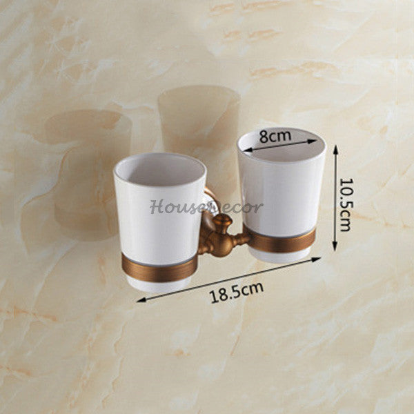 Modern Ceramic toothbrush holder wall mounted design detail view