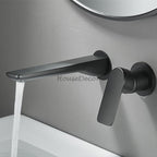 Modern bath shower mixer tap wall mounted design detail view