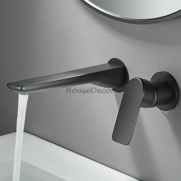 Modern bath shower mixer tap wall mounted design detail view