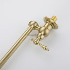 Modern Brass kitchen sink mixer tap swivel spout additional view
