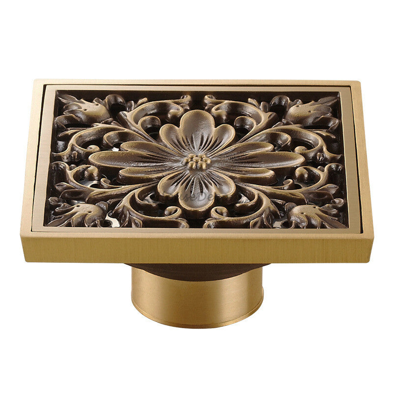 Bronze shower drain detailed product view main view