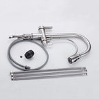 Modern kitchen sink mixer tap pull out spray additional view