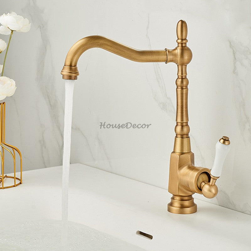 Modern bath shower mixer tap swivel spout detail view