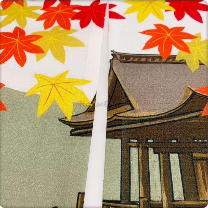 Modern Fabric doorway curtain room divider design detail view